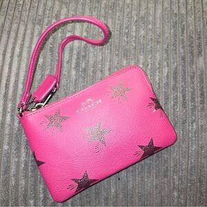 EUC Coach star wristlet